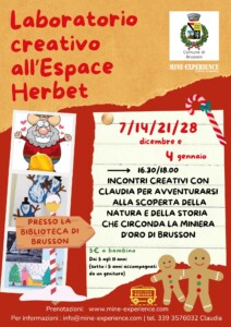 Laboratori creativi per bambini - Miniere d'oro di Brusson - Espace Herbet - Mine-experience